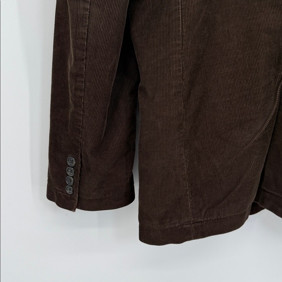 J Crew Mens Y2K Vintage Corduroy Blazer Brown L 100 Cotton Quiet Luxury Jacket - Picture 7 of 16